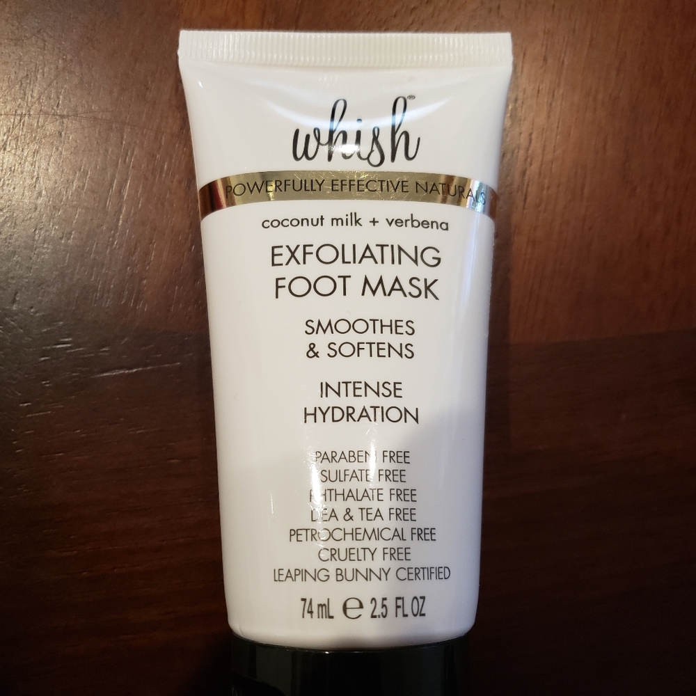 NEW - Whish exfoliating foot mask, 2.5 fl oz, never used